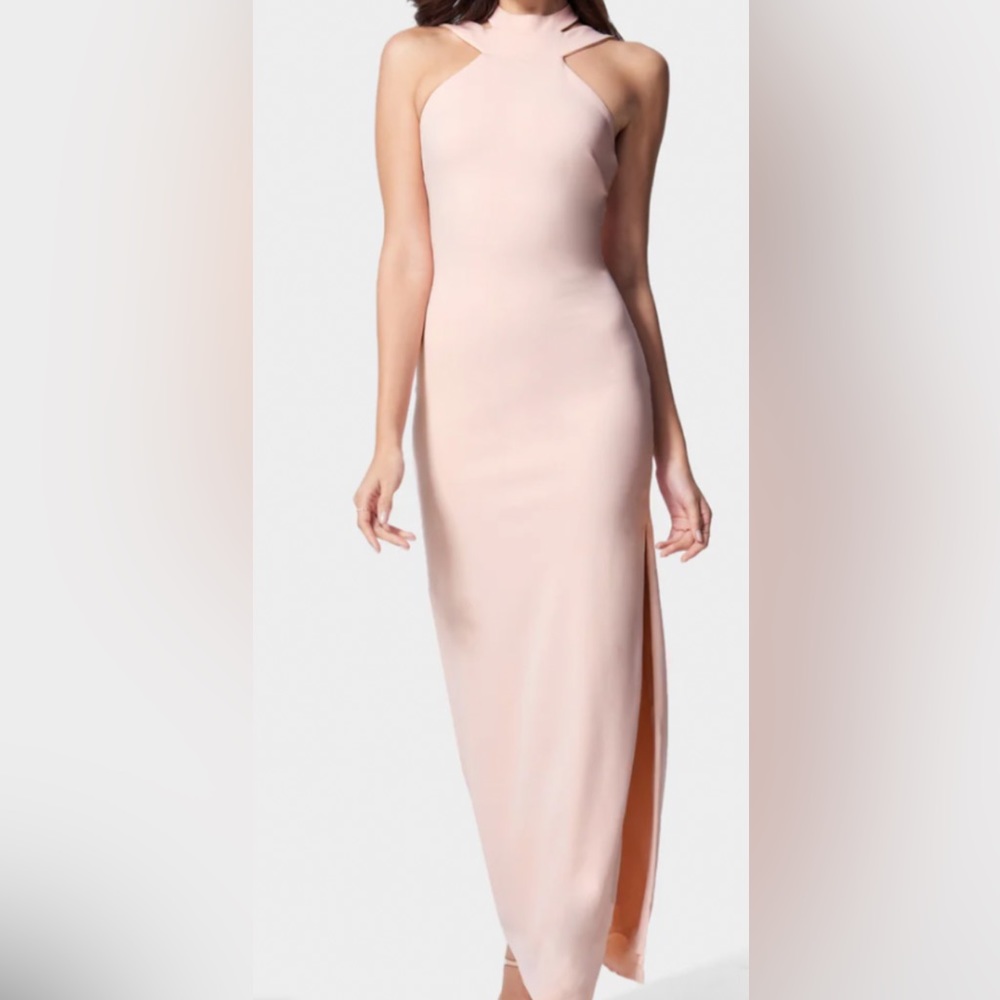 Bebe Halter Maxi Dress